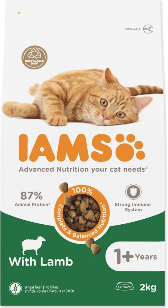 Iams for Vitality Cat Adult Lamb 2 kg