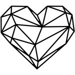 Amadea dřevěná dekorace Srdce na zeď černé 20 cm – Zboží Dáma