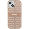 Pouzdro a kryt na mobilní telefon Apple DKNY Repeat Pattern Tonal Stripe kryt s MagSafe pro iPhone 15 - růžový 57983120214