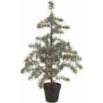 Ib Laursen Umělý stromek v květináči Cedar 80 cm zelená barva plast – Zboží Dáma