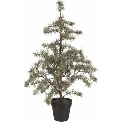Ib Laursen Umělý stromek v květináči Cedar 80 cm zelená barva plast – Zboží Dáma