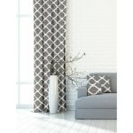 Výprodej Dekorační látky, Blackou Ornament, šedý, 150 cm 150 x 250 cm – Sleviste.cz