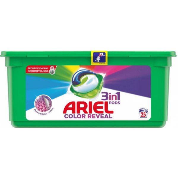 Ariel Pods 3v1 Color Reveal kapsle na praní 25 ks od 199 Kč - Heureka.cz