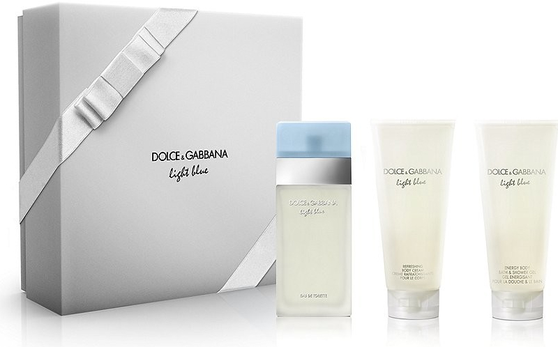 Dolce & Gabbana Light Blue EDT 100 ml + tělové mléko 100 ml + sprchový gel  100 ml Hard Box dárková sada od 2 100 Kč - Heureka.cz