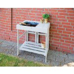 ESSCHERT DESIGN Stolek na přesazování FARMA , bílá, 78,5 x 58 x 82 cm – Hledejceny.cz