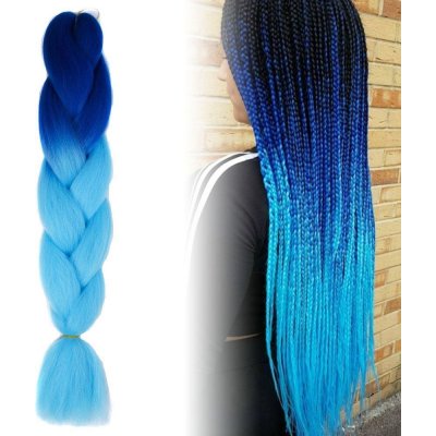 Vlasový příčesek 127 cm - modré ombré – Hledejceny.cz