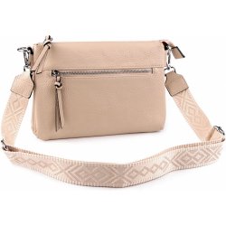 Prima-obchod dámská / dívčí kabelka crossbody s popruhem 28x20 cm 18 béžová světlá