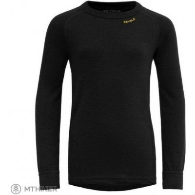 Dětské tričko Devold Duo Active Merino Shirt Junior Black – Zboží Mobilmania