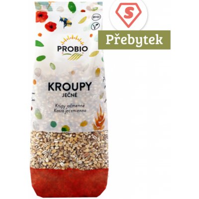 ProBio Kroupy ječné BIO 0,5 kg – Zboží Dáma