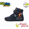 Dětské kotníkové boty D.D.Step chlapecké zimní svítící blikající boty Sopka 050-323 tmavě modré