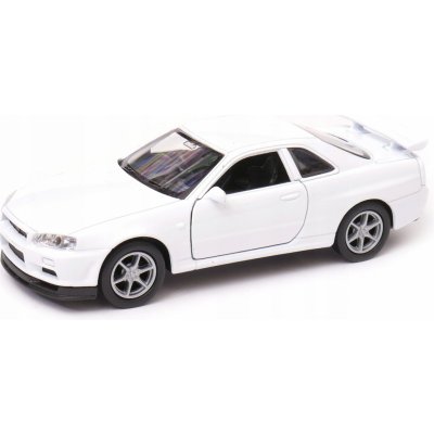 WELLY Nissan Skyline GT-R R34 bílá 1:34