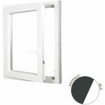ALUPLAST Plastové okno jednokřídlo antracit/bílé 100x120 – Hledejceny.cz