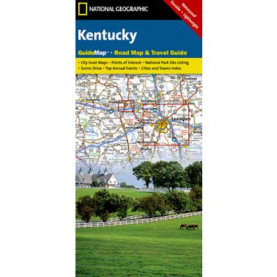 Kentucky USA cestovní mapa GPS komp. NGS – Sleviste.cz