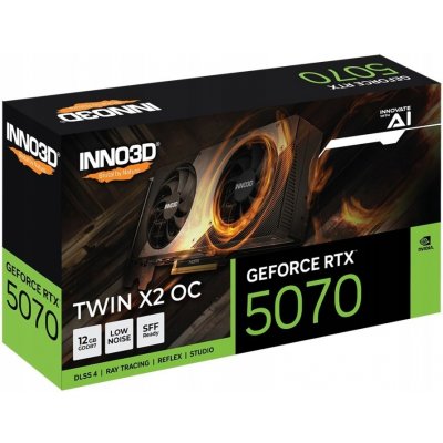 INNO3D GeForce RTX 5070 Twin X2 OC 12GB N50702-12D7X-195064N – Zboží Živě