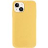 Pouzdro a kryt na mobilní telefon Apple Pouzdro AppleKing matné ekologicky rozložitelné iPhone 13 mini - žluté