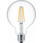 Philips LED žárovka 7W 60W E27 806lm teplá bílá Filament globe – Hledejceny.cz