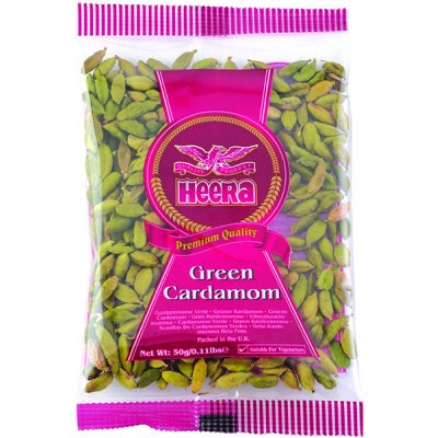 Heera Kardamom ZELENÝ celý GREEN CARDAMOM WHOLE 50 g – Zboží Dáma