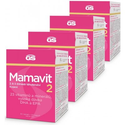 GS Mamavit 2 Těhotenství a kojení 120 tablet + 120 kapslí – Hledejceny.cz