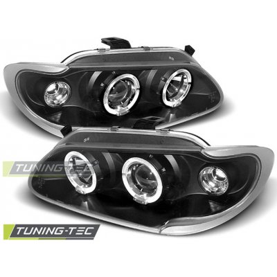 Tuning-Tec Přední čirá světla Renault Megane Scénic (1996 - 1999) - černé - Angel Eyes – Hledejceny.cz
