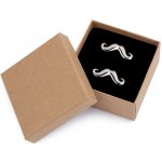 Manžetové knoflíky v dárkové krabičce Varianta: 3 platina knír, Balení: 1 krab. – Hledejceny.cz