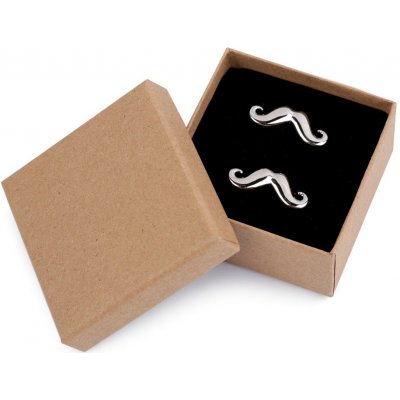 Manžetové knoflíky v dárkové krabičce Varianta: 3 platina knír, Balení: 1 krab. – Hledejceny.cz