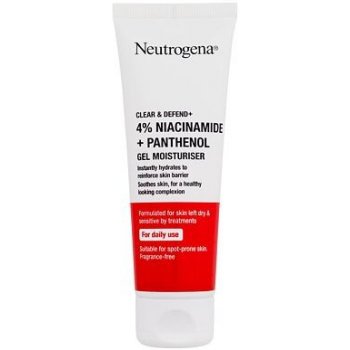 Neutrogena Clear & Defend+ Gel Moisturiser hydratační gel s niacinamidem a panthenolem 50 ml