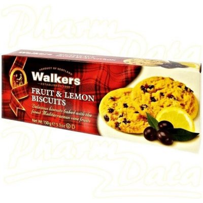 Walkers sušenky s hrozinkami a citrón. kůrou 150 g – Sleviste.cz