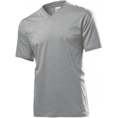 Stedman tričko CLASSIC V-NECK MEN tm.šedý melír