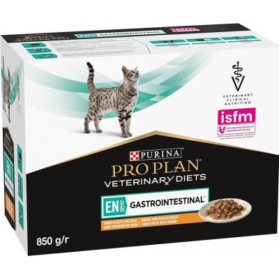 Pro Plan Veterinary Diets Feline EN ST/OX Gastrointestinal Chicken 10 x 85 g – Zbozi.Blesk.cz