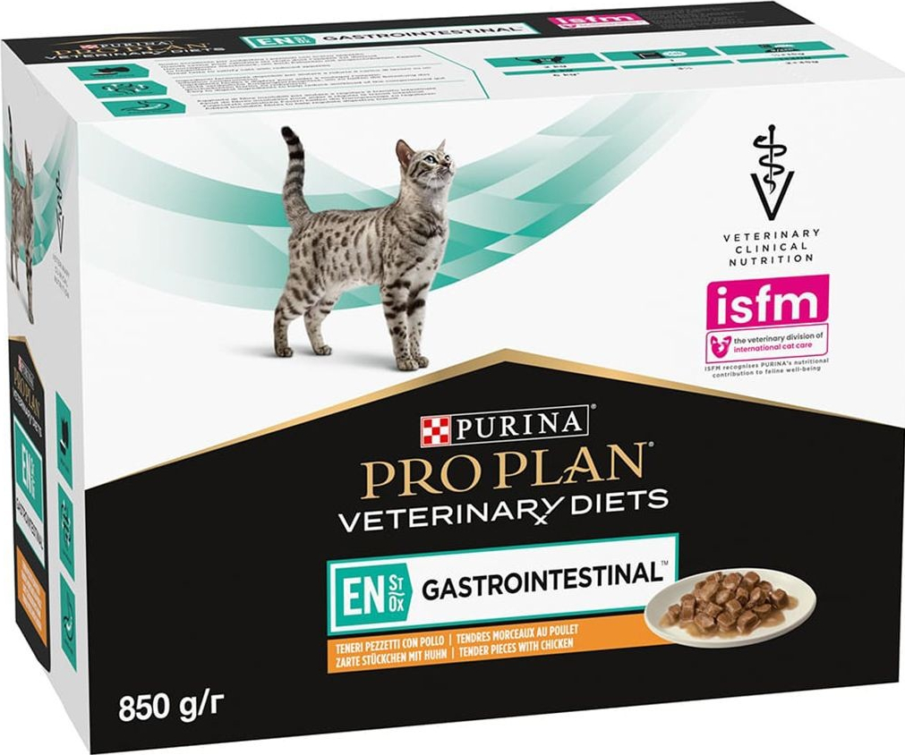 Pro Plan Veterinary Diets Feline EN ST/OX Gastrointestinal Chicken 10 x 85 g