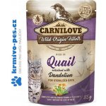Carnilove Sterilized Cat Quail with Dandelion 85 g – Sleviste.cz