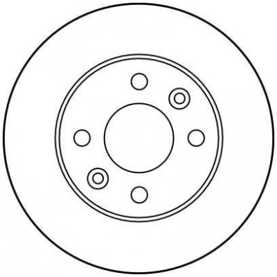 Brzdový kotouč TRW DF1013 - RENAULT CLIO, Megane, TWINGO