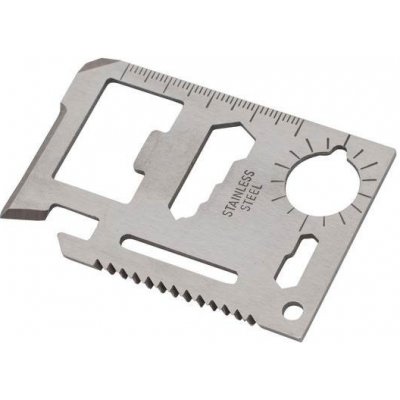 Kovová karta Nářadí ve velikosti kreditní karty, 11 v 1 – Sleviste.cz