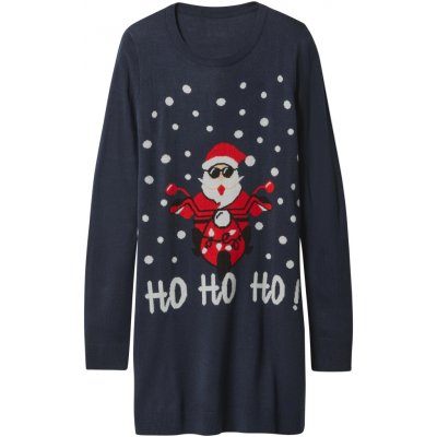 esmara Dámské vánoční úpletové šaty navy modrá – Zbozi.Blesk.cz