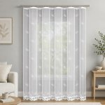 Dekorační žakárová záclona s řasící páskou HELLEN 250 bílá 300x250 cm MyBestHome – Hledejceny.cz