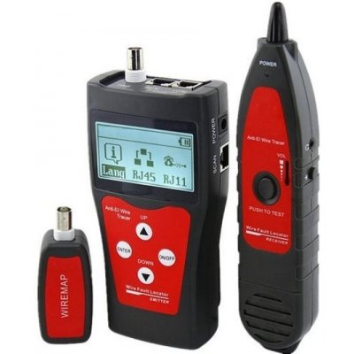 XtendLan Tester STP+PSTN+coax+USB, LCD displej, měření délky vedení, sonda, LANTESTLCD76-SONDA – Zboží Mobilmania