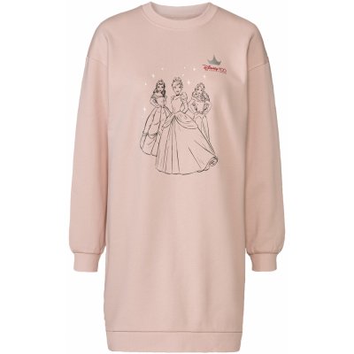dámské mikinové šaty světle růžová – Zboží Dáma