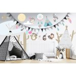 Divio SAMOLEPKA INDIÁNI 18, rozměry 120x240 cm – Sleviste.cz