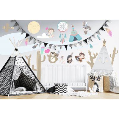 Divio SAMOLEPKA INDIÁNI 18, rozměry 120x240 cm – Sleviste.cz