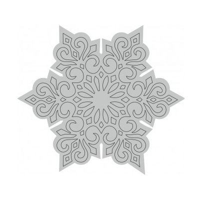 Wiler Vyřezávací šablona Sněhová vločka velká – Zboží Dáma