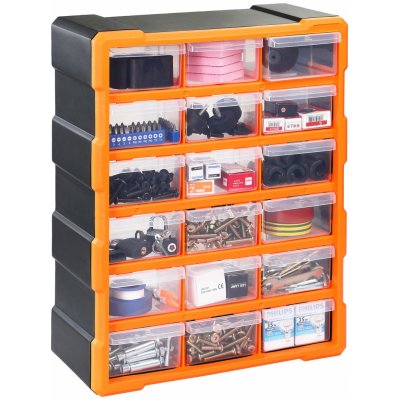 Monzana Dílenský organizér, box na šroubky, 18 zásuvek 109036 – Sleviste.cz