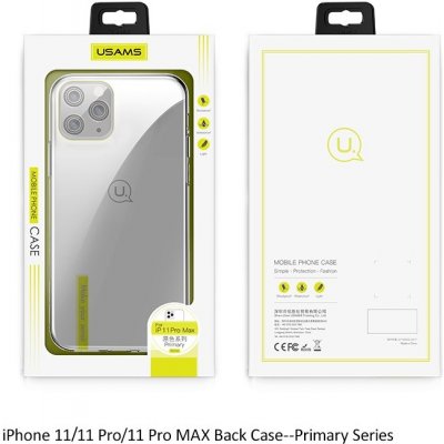 Pouzdro USAMS Primary TPU Apple iPhone 11 Pro čiré