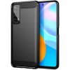 Pouzdro a kryt na mobilní telefon Huawei Pouzdro Carbon Case Huawei P Smart 2021 černé