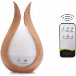 Zaxer Ultrazvukový zvlhčovač vzduchu noční lampa aromaterapie 8 W 200 ml hnědá – Hledejceny.cz