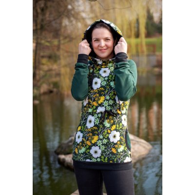 Jsem máma kojicí mikina květy na zelené – Hledejceny.cz