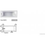 Jika Cubito Pure 160 x 75 cm H2214200000001 – Zboží Dáma