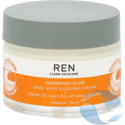 Ren Clean Skincare Radiance Overnight Glow Dark Spot Sleeping Cream Noční pleťový krém 50 ml – Zboží Mobilmania