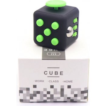 Fidget cube černo zelený