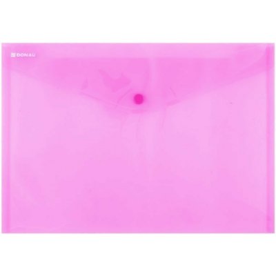 Obálka s drukem průhledná A4 PP, červená – Zboží Dáma