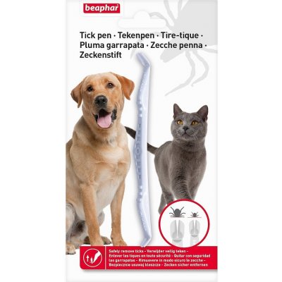 Beaphar Pinzety háčky na odstraňování klíšťat proti parazitům Tick Pen 150 g 0,2 ml – Zboží Dáma
